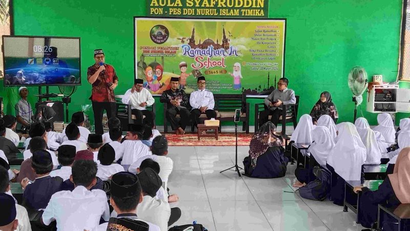 PON-PES DDI Nurul Islam Timika Gelar ‘Ramadhan In School’ 19 Ramadhan 1445 Hijriyah, Iwan Anwar : Lima Manfaat Bagi Siswa-Siswi