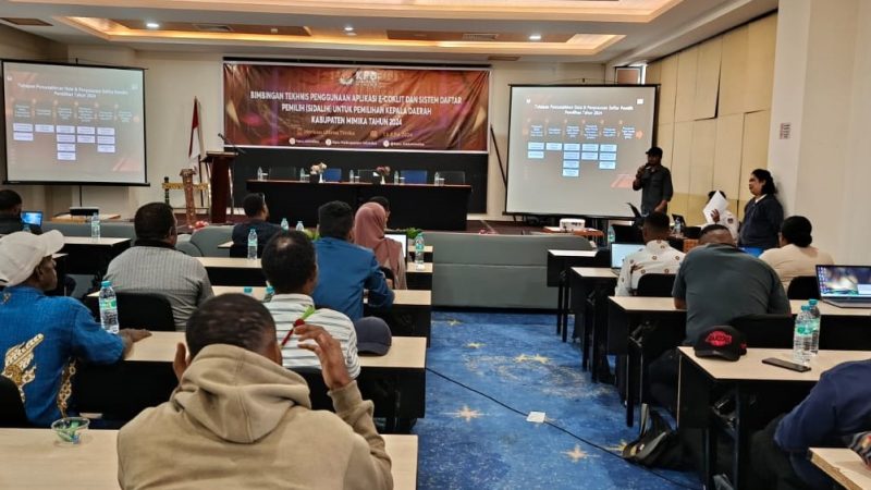 KPU Mimika Gelar Bimtek Aplikasi E-Coklit untuk PPD