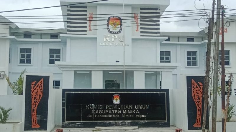 KPU Mimika Resmi Umumkan Pendaftaran Bacalon Pilkada Mimika