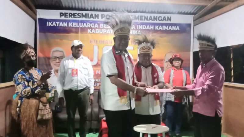 Resmikan Posko Senja Indah Kaimana for Joel, JR: Mimika Rumah Kita Bersama