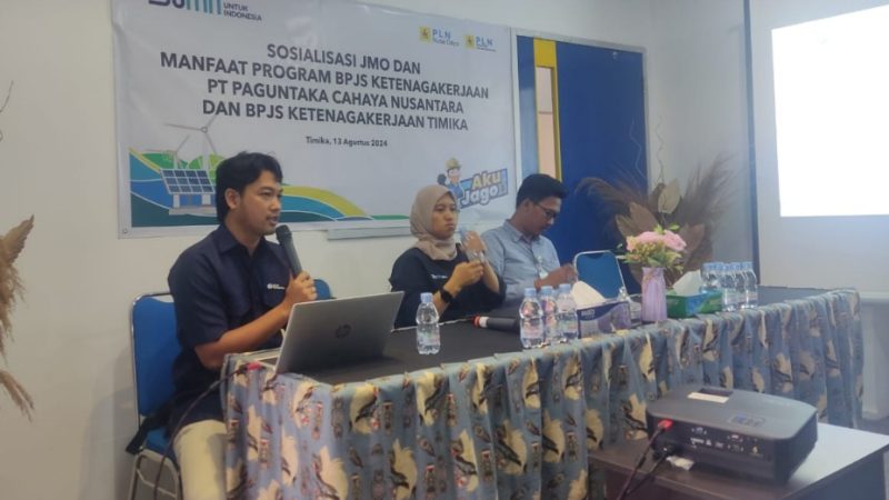BPJS Ketenagakerjaan Gelar Sosialisasi JMO dan Program di PT. Paguntaka Cahaya Nusantara Timika