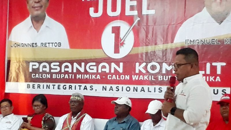Pemimpin Semua Golongan di Mimika, JOEL Menang Rakyat Sejahtera