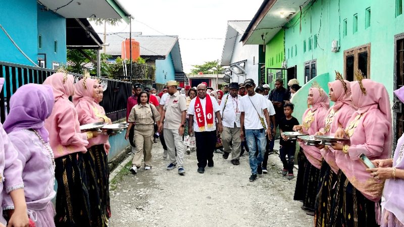 Ratusan Relawan Gabungan Posko Honai Angin Mamiri, Ex Pasar Damai dan Pemuda-Pemudi Milenial Berikan Dukungan Untuk JOEL