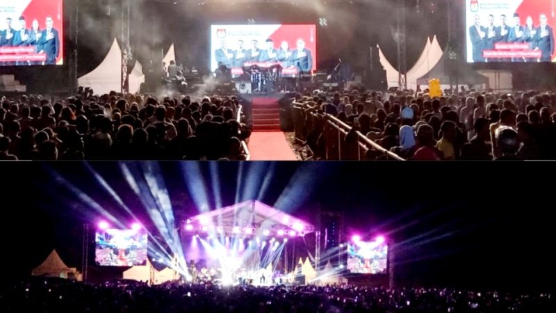 KPU Mimika Gelar Jalan Santai dan Pesta Rakyat, dihadiri Ribuan Warga 