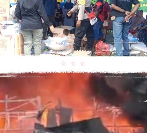 Dinsos Mimika Telah Distribusikan Bantuan Logistik Pada Korban Kebakaran    