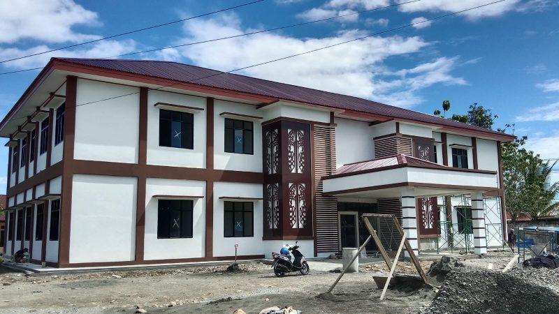 Pembangunan Gedung Kantor Distrik Wania Capai 90 Persen