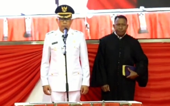 Yonathan Demme Tangdilintin Resmi Jabat Pj Bupati Mimika
