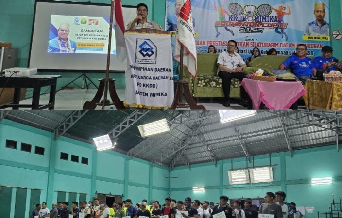 Jalankan Program Tahunan, Iwan Anwar Buka KKDB Badminton Cup III 