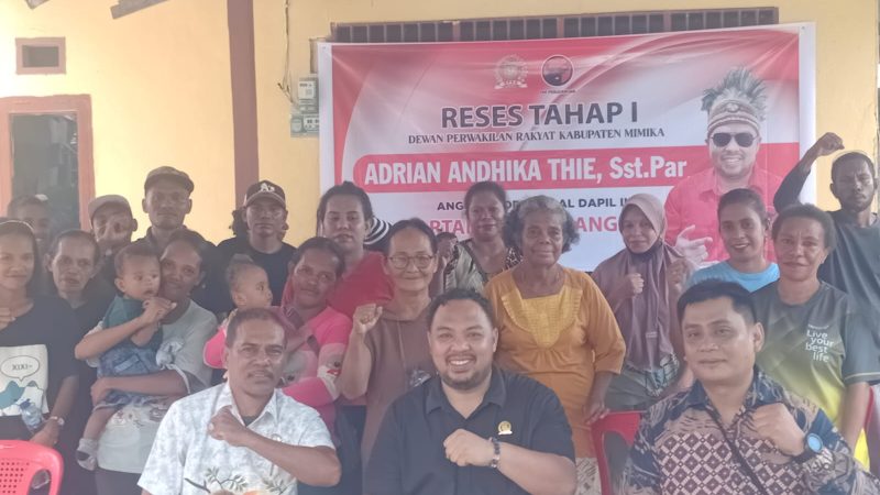 PARADE FOTO : Reses Tahap I Tahun 2025, Anggota DPRK Mimika, Adrian Andhika Thie