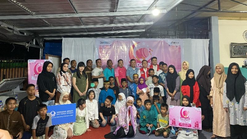 Berbagi Kebahagiaan, Pertamina-Hiswana Migas Gelar Acara Santunan di Panti Asuhan Laskar Pelangi Timika