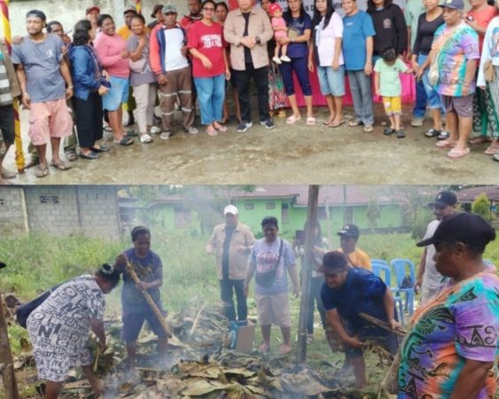 Legislator DPR Provinsi Papua Tengah, Jhon Thie Gelar Reses Pertama dengan Warga di Belakang Kantor Kehutanan Timika 