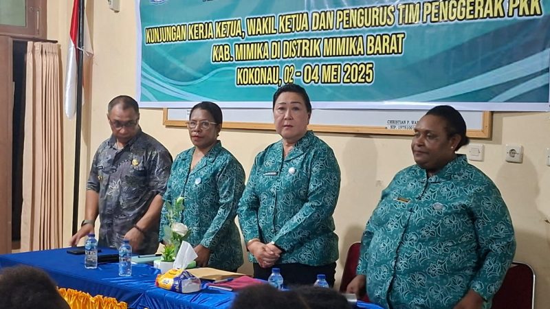 TP-PKK Mimika Awali Program Kerja dari Kampung ke Kota