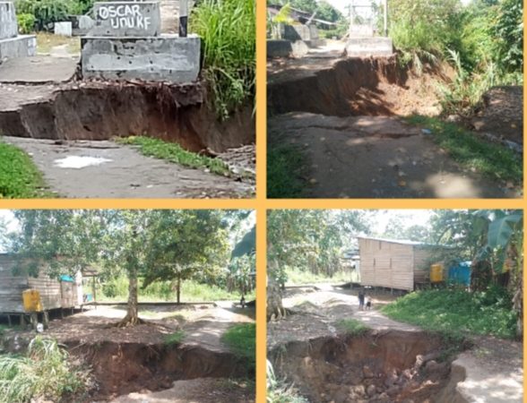 Waspada!, Jembatan Penghubung Antar Kampung di Distrik Jita Nyaris Roboh