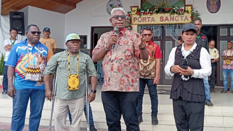 Masyarakat Kamoro akan Iringi Mgr Bernardus ke Katedral Terima Tahbisan