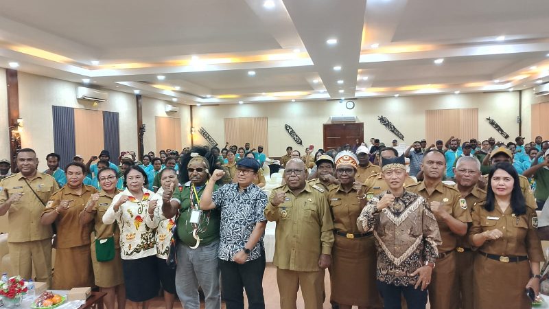 Lestarikan Budaya Suku Amungme, Disparbudpora Gelar Lomba Kerajinan Tangan
