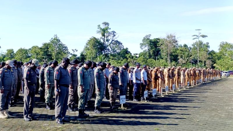 Pimpin Apel Pagi, Wabup Mimika Ingatkan Kerapian dan Disiplin ASN