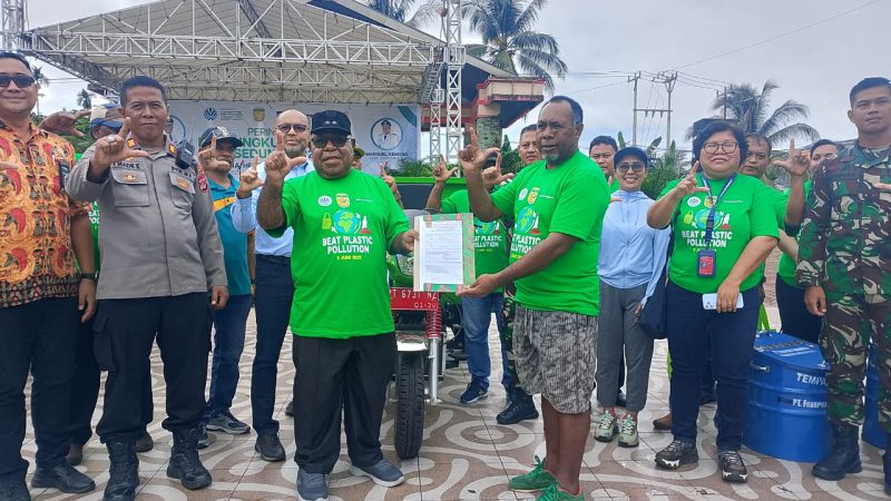 Kolaborasi Freeport dan Pemkab Mimika, Gaungkan Stop Sampah Plastik Pada Peringatan Hari Lingkungan Hidup se-dunia 