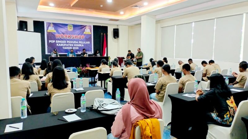 Disparbudpora Dukung Bakat Pelajar Mimika, 22 Sekolah Ikut Workshop Pop Singer 
