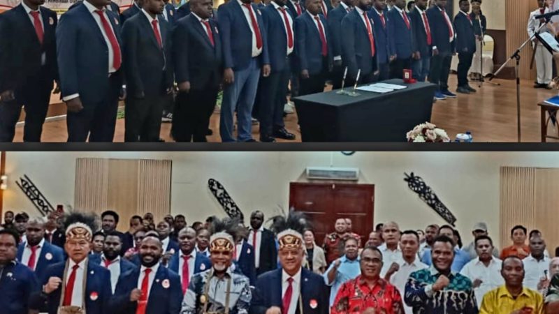 Pengurus KONI Papua Tengah Resmi dilantik, Ini Pesan KONI Pusat dan Wakil Gubernur 