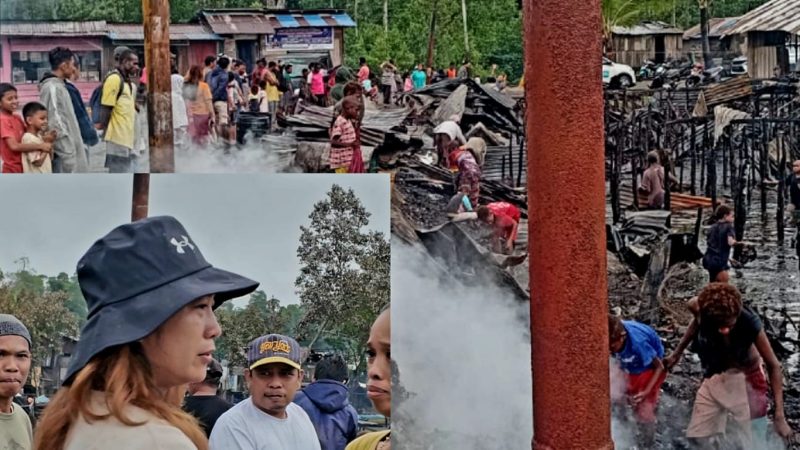 Wujudkan Kepedulian, Srikandi Demokrat Dapil VI Dessy Putrika Temui Korban Kebakaran di Poumako