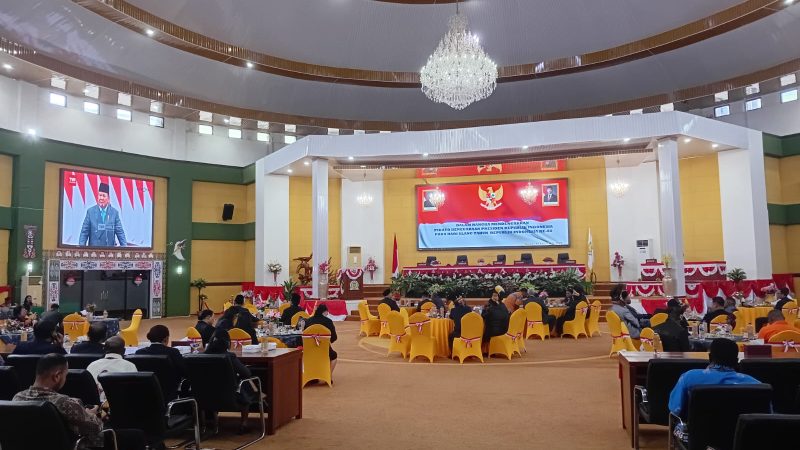 DPRK Mimika Gelar Paripurna Mendengarkan Pidato Kenegaraan Presiden RI Dalam Rangka HUT Kemerdekaan RI ke- 80 Tahun