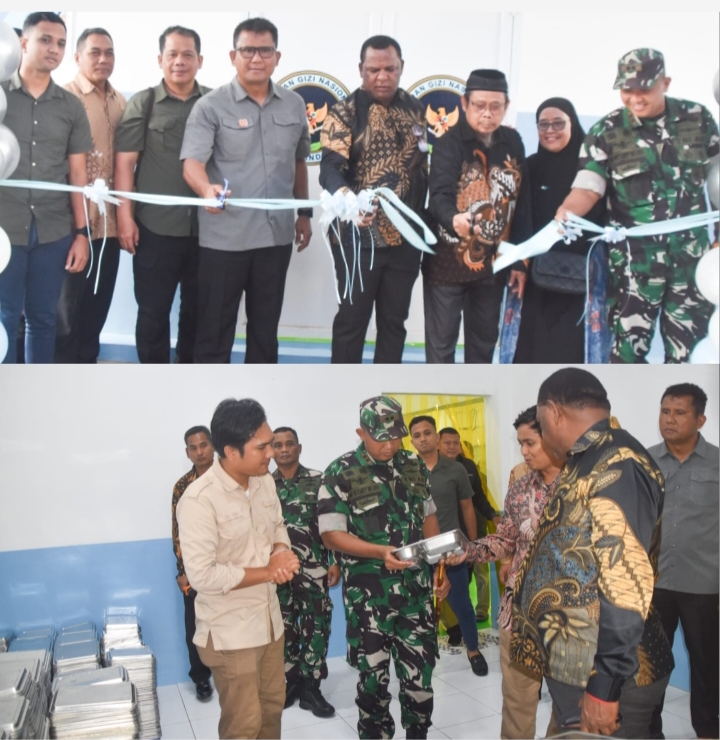 Dukung Program MBG, Pemkab dan Kodim 1710 Mimika Resmikan Dapur SPPG