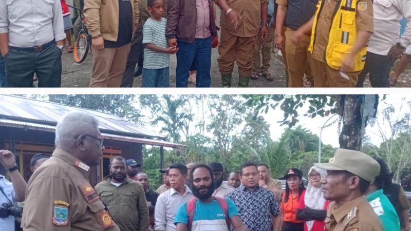Gerak Cepat, Bupati dan DPRK Mimika Tinjau Kawasan Terendam Banjir di 4 Lokasi
