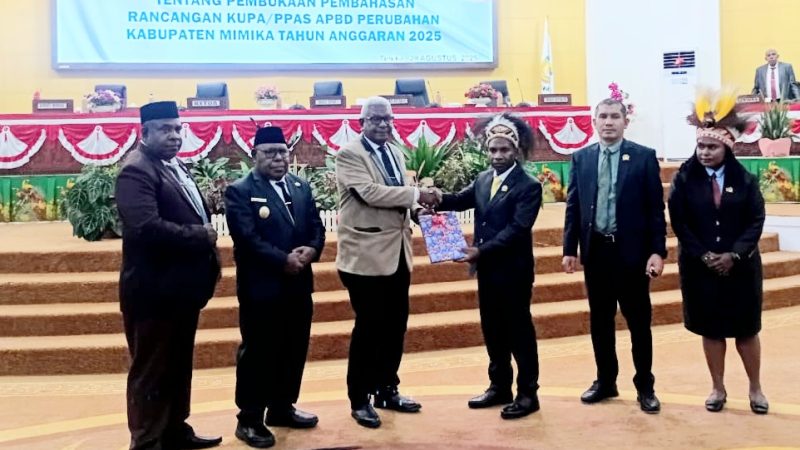 DPRK Mimika Gelar Paripurna Pembahasan APBD- P Tahun Anggaran 2025