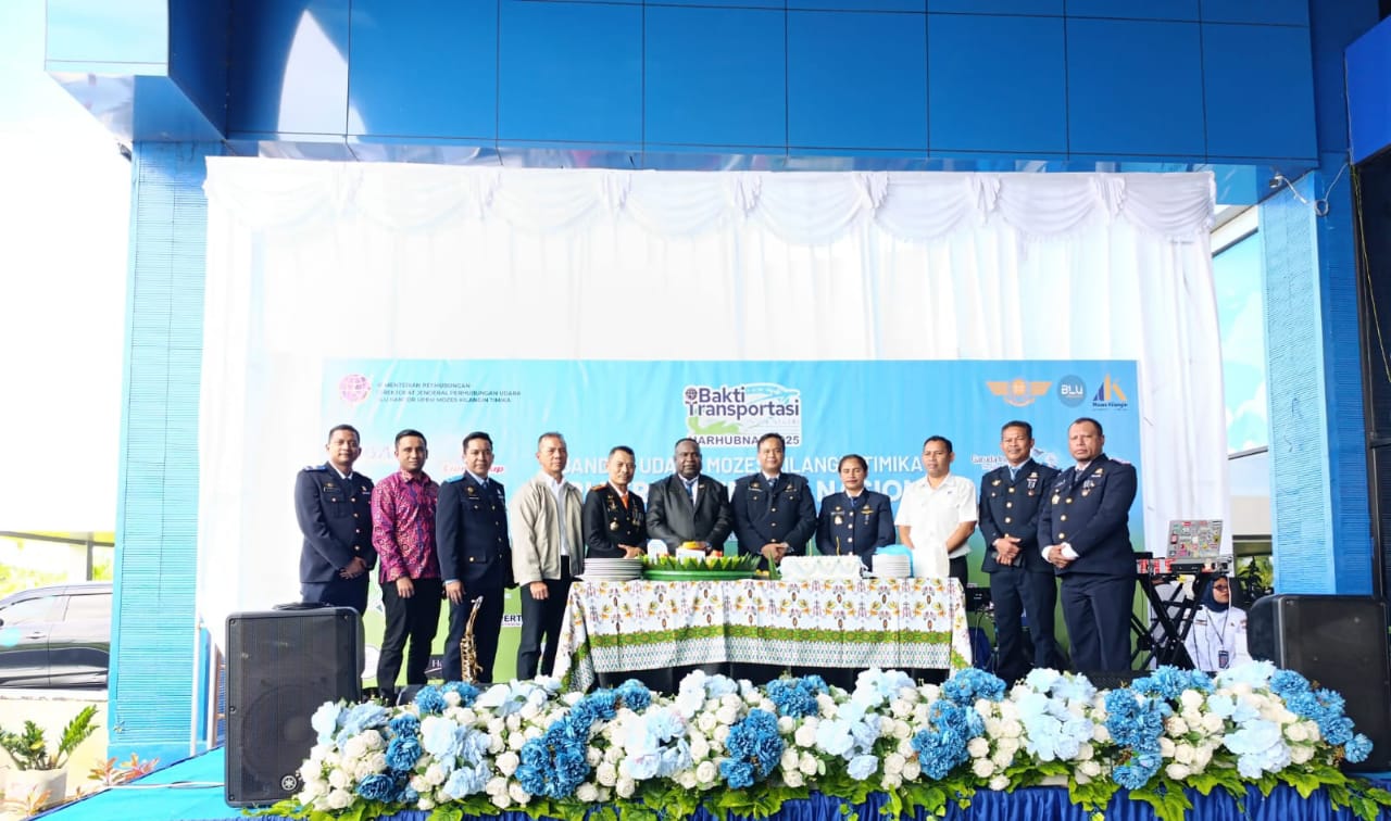 Bakti Transportasi untuk Negeri, UPBU Mimika Gelar Upacara Peringatan Harhubnas 2025