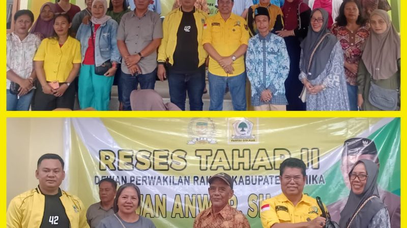 Reses Iwan Anwar: Aspirasi Masyarakat Sangat Penting untuk Pembangunan Daerah