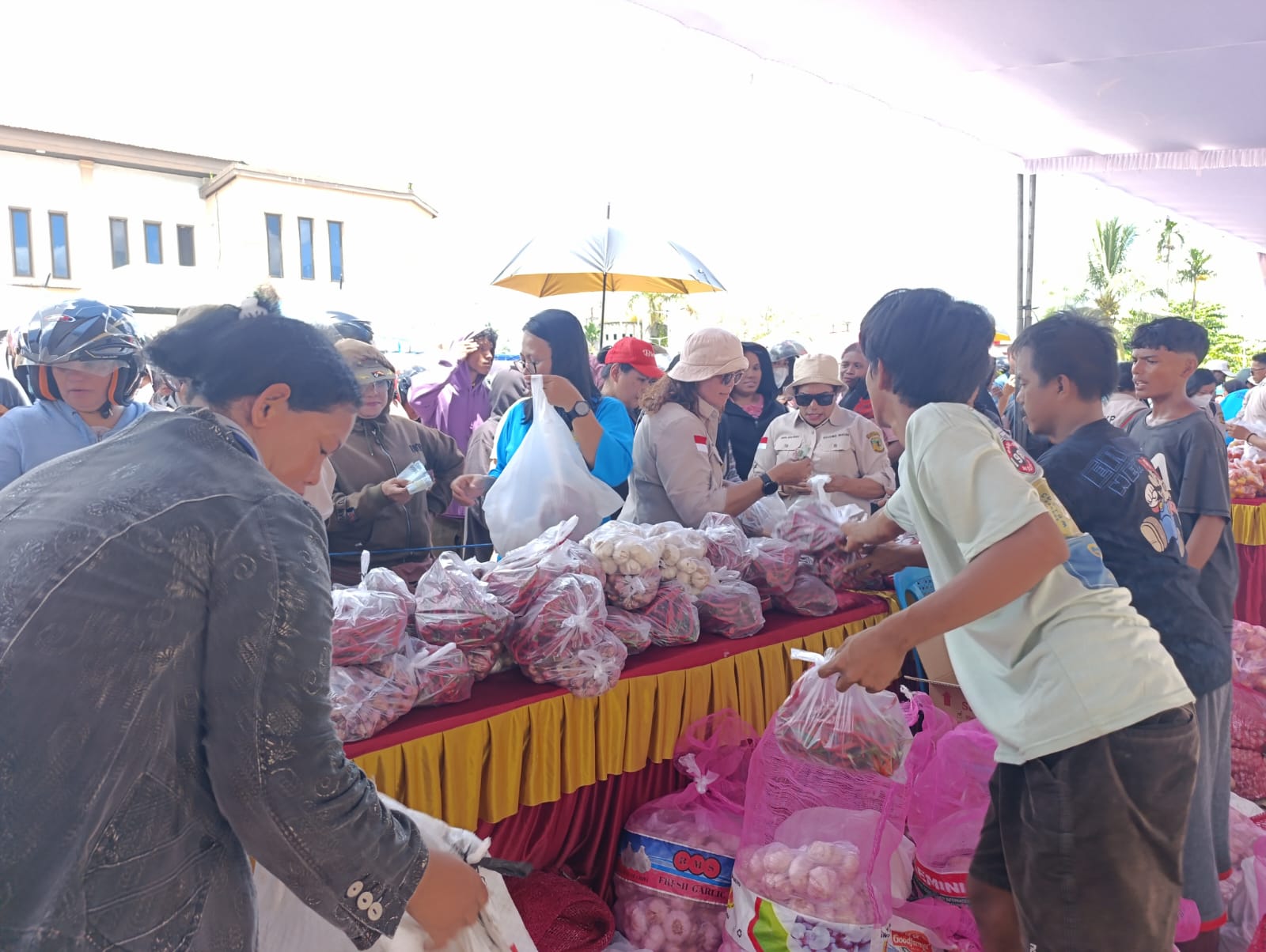 DKP Mimika Hadirkan Gerakan Pangan Murah Bagi Warga, Peringati Hari Pangan se-dunia 