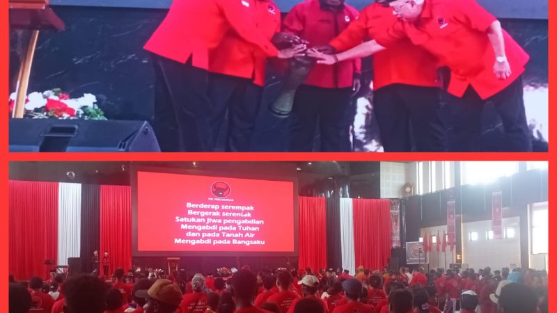 Buka Konfercab PDI Perjuangan Mimika, Komarudin Watubun Sampaikan Tiga Pesan Ketua Umum