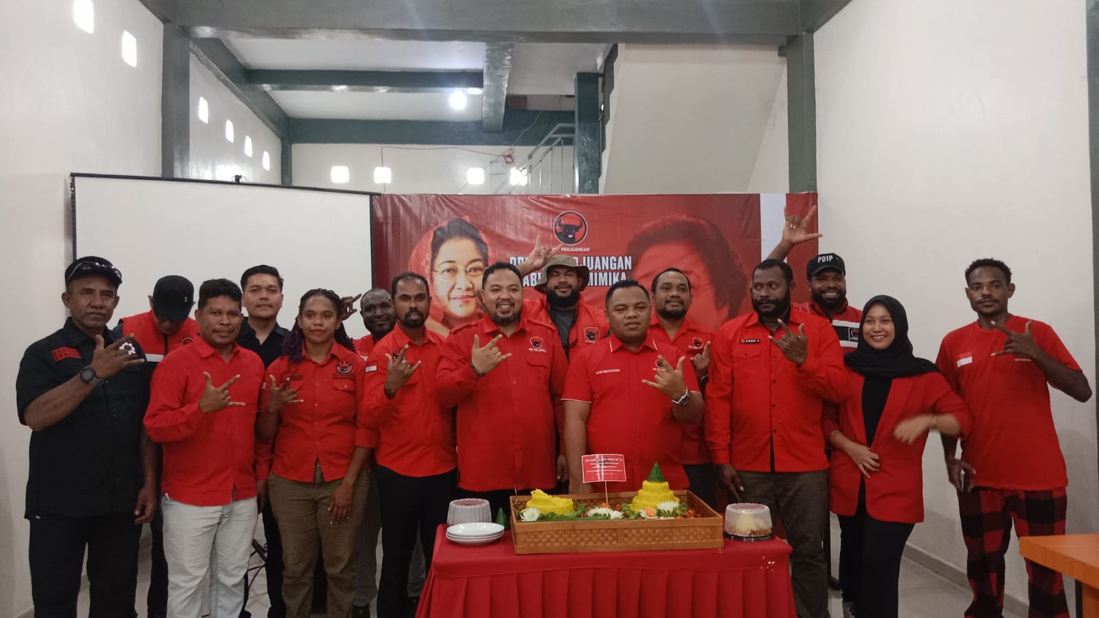 Rayakan Ultah Ketum PDI-Perjuangan, DPC Mimika Ingatkan Kembali Pesan Megawati