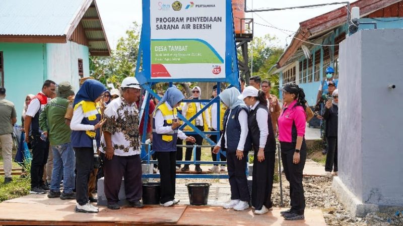 Pertamina Kolaborasi dengan Kementerian ESDM dan SERUNI KMP Buka Akses Air Bersih bagi Masyarakat Kampung Tambat Merauke