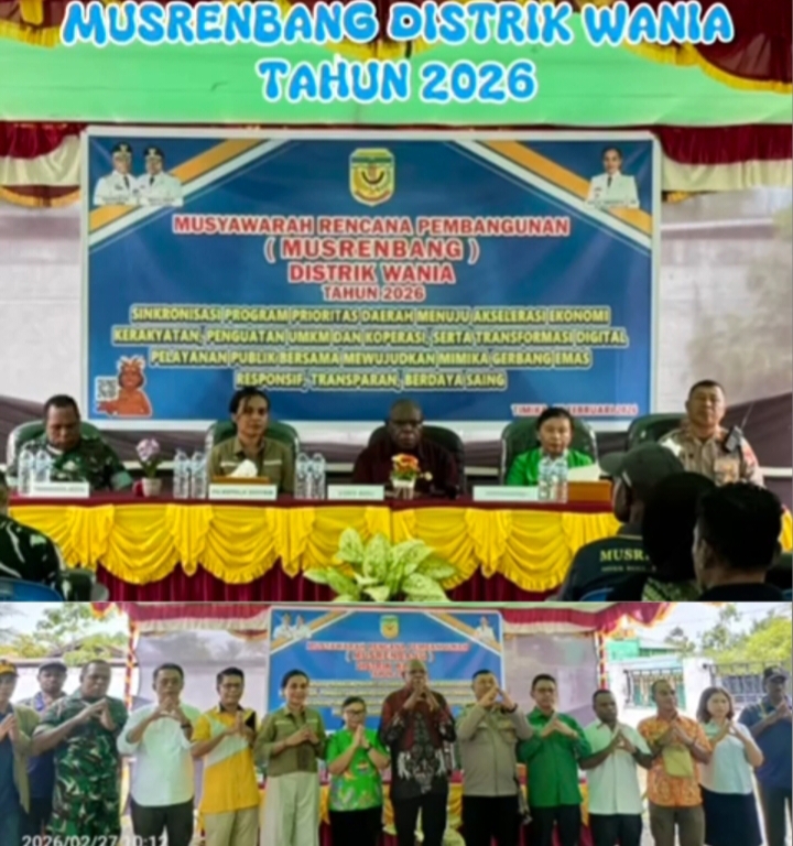 Wania Bergerak! Ratusan Usulan Mengemuka di Musrenbang Distrik 2026