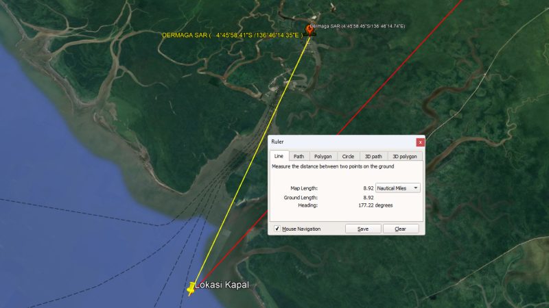KM Jaya Baru Tenggelam Dihantam Ombak di Muara Poumako Timika, Empat Penumpang Selamat