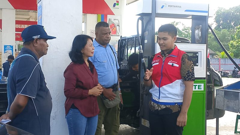 Antisipasi Lonjakan Jelang Hari Raya, Disperindag Bersama Pertamina Sidak SPBU di Timika