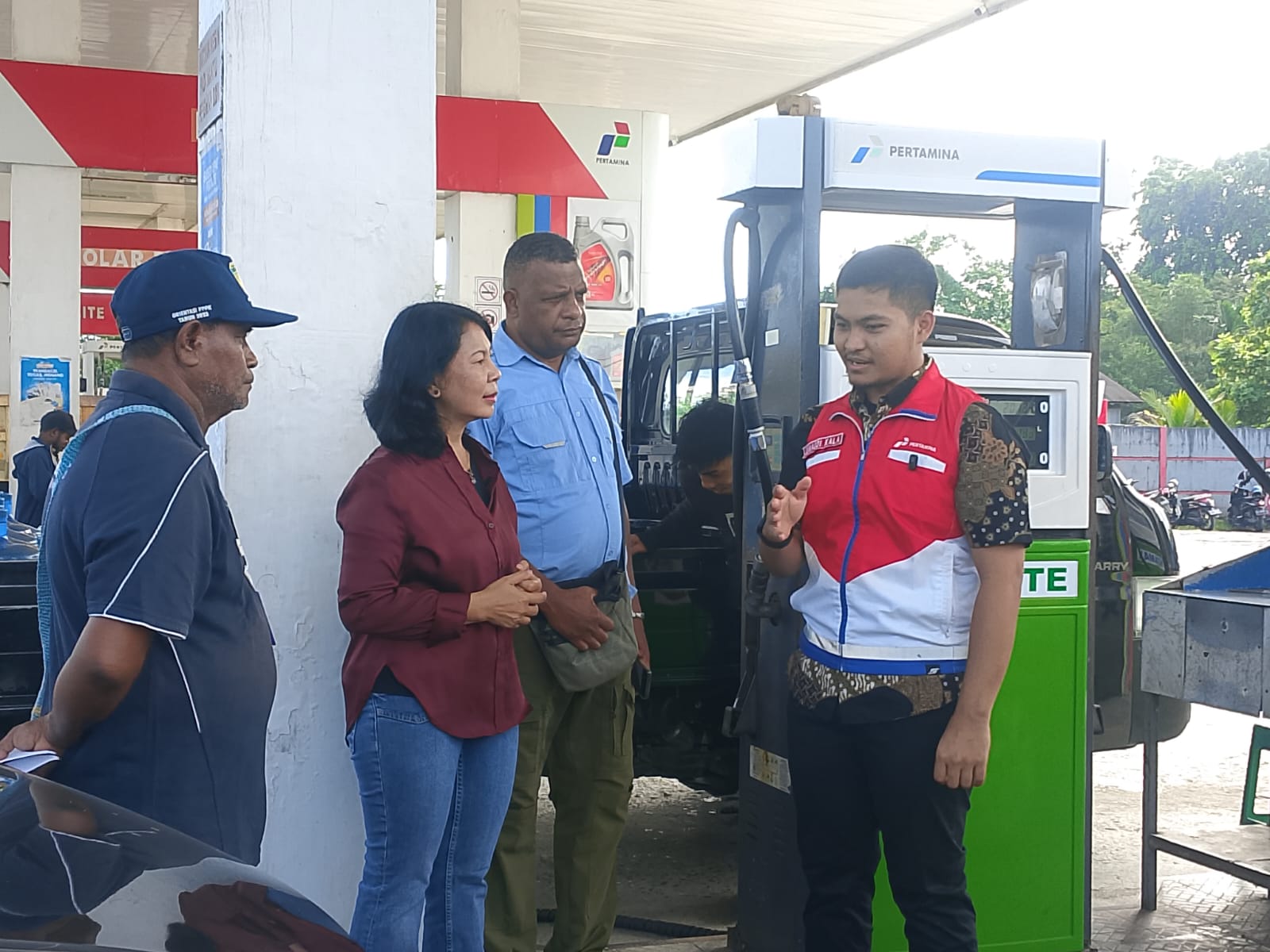 Antisipasi Lonjakan Jelang Hari Raya, Disperindag Bersama Pertamina Sidak SPBU di Timika