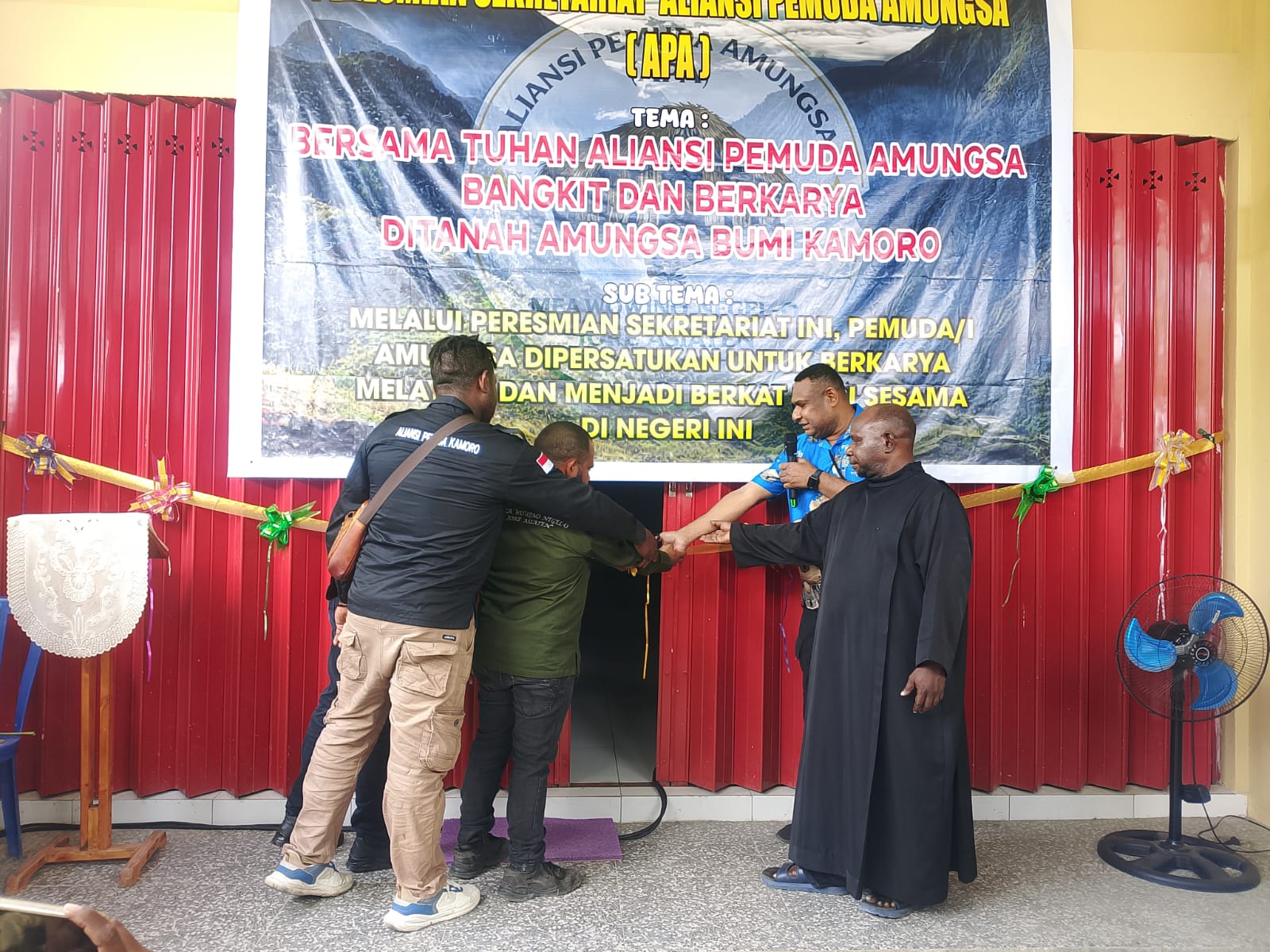Sekretariat APA Diresmikan, Helois Kemong Dorong Pemuda Amungsa Jadi Motor Perubahan Pembangunan Daerah