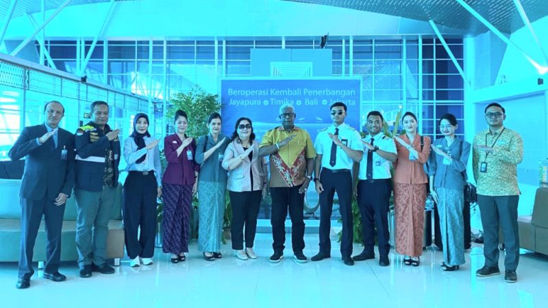 Garuda Indonesia Kembali Buka Rute Timika–Denpasar Empat Kali dalam Sepekan