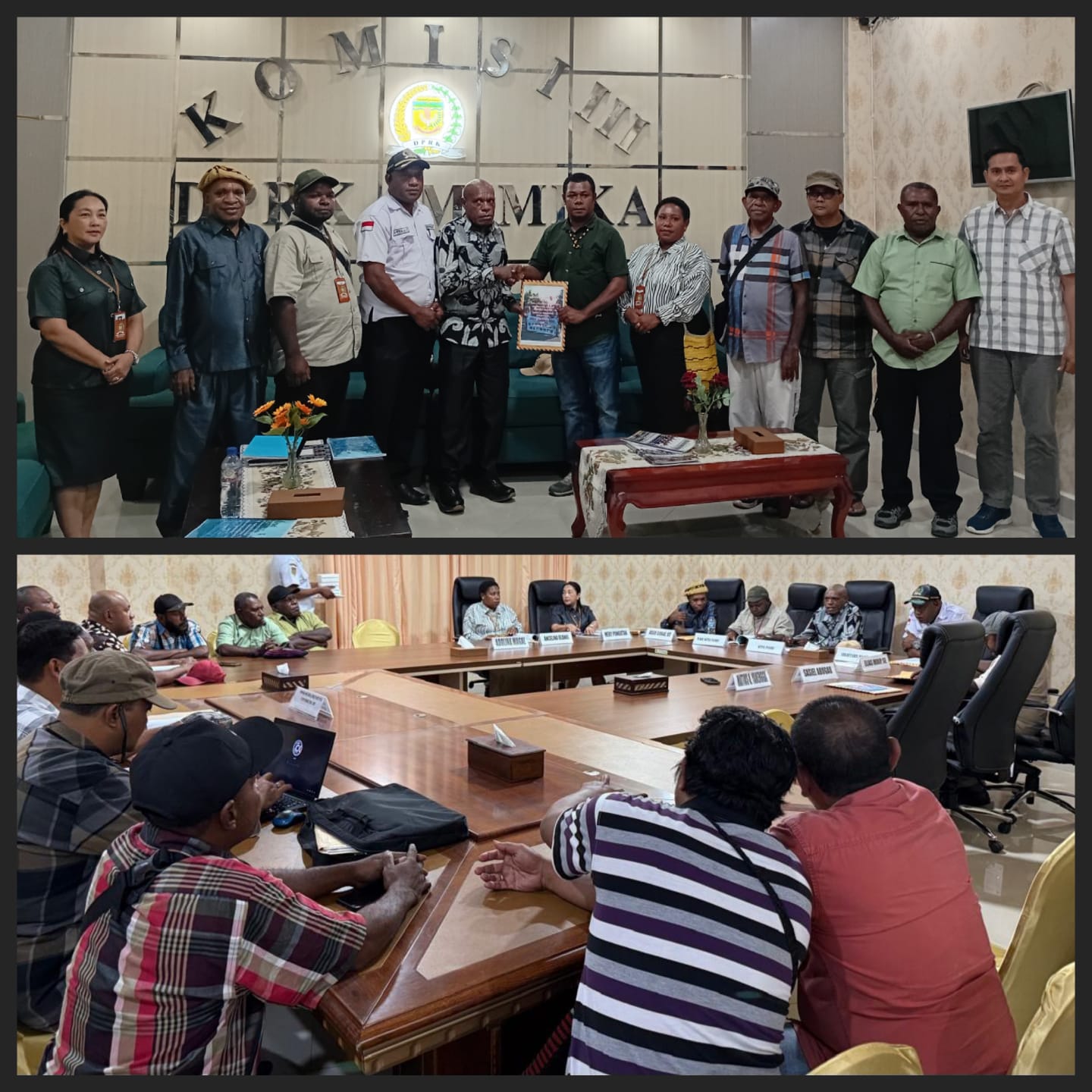 Pansus MOKER DPRK Mimika Hadirkan Serikat Pekerja PT KPI dalam RDP