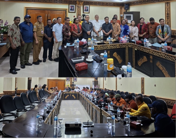 Perkuat Koordinasi dan Konsultasi, Banggar DPRK Mimika Kunjungi DPR Papua