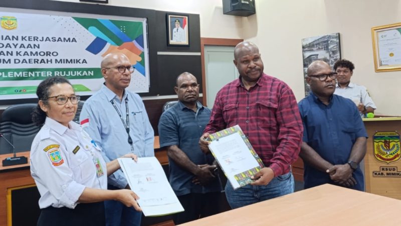 Kolaborasi YPMAK–RSUD Mimika Diperkuat, Pastikan Layanan Rujukan Pasien Lebih Optimal