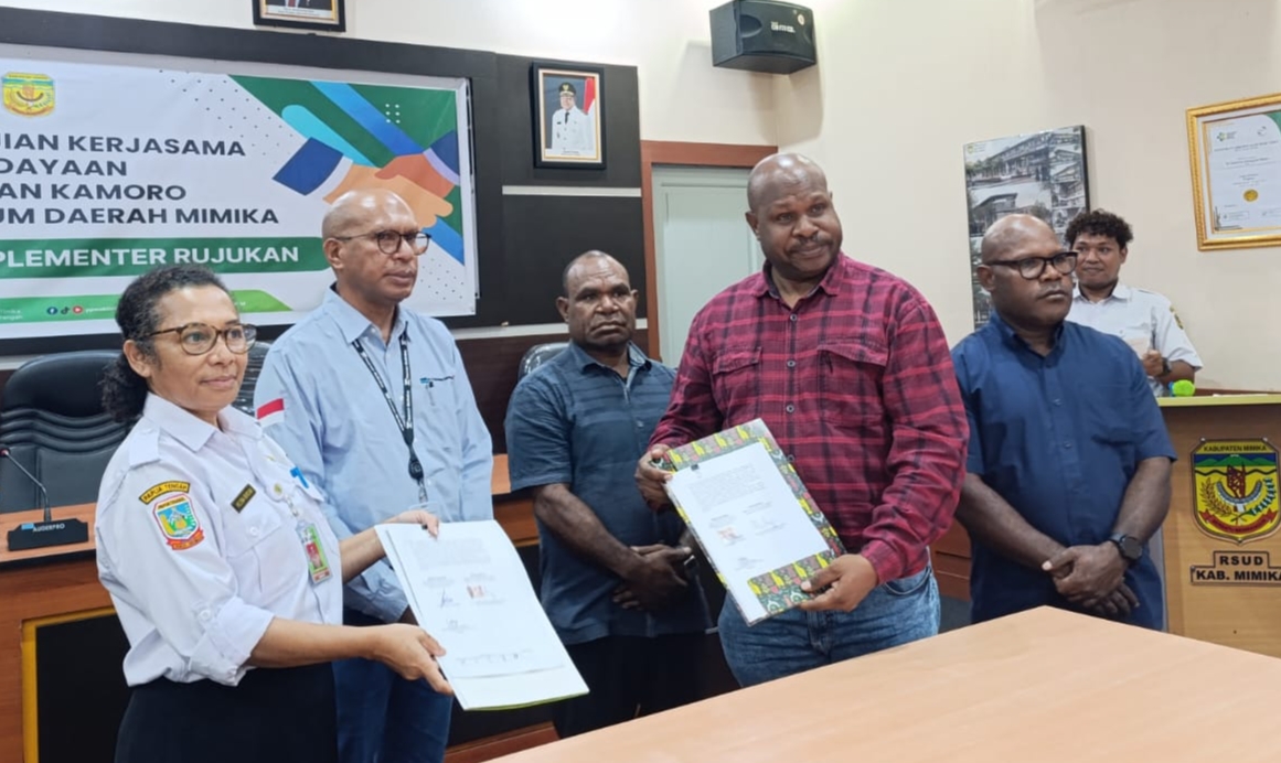 Kolaborasi YPMAK–RSUD Mimika Diperkuat, Pastikan Layanan Rujukan Pasien Lebih Optimal