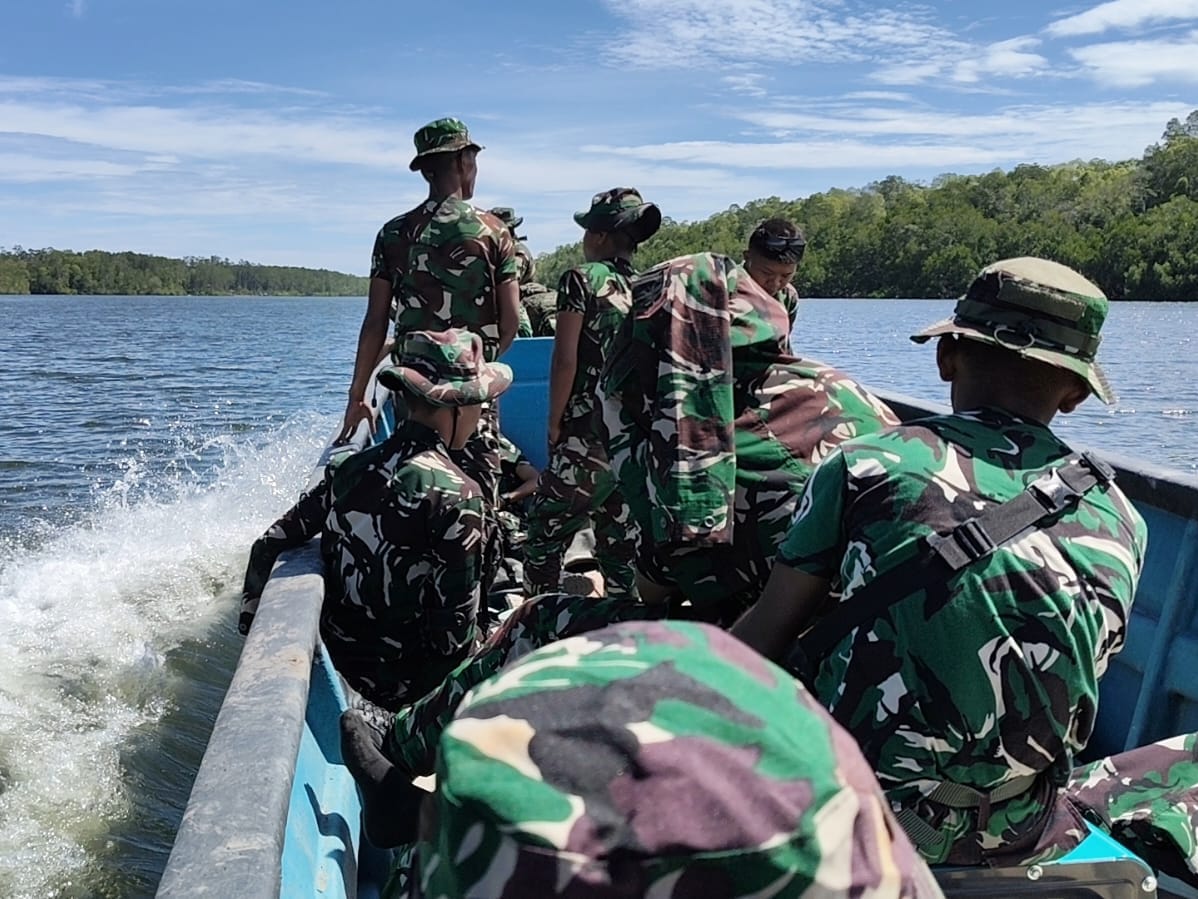 Ratusan Personel Satgas TMMD Ke-128 Berangkat Menuju Kampung Keakwa