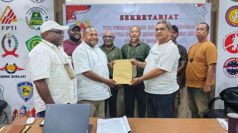 Pendaftaran Calon Ketum KONI Mimika Dibuka, Antonius Kemong Jadi Pendaftar Perdana