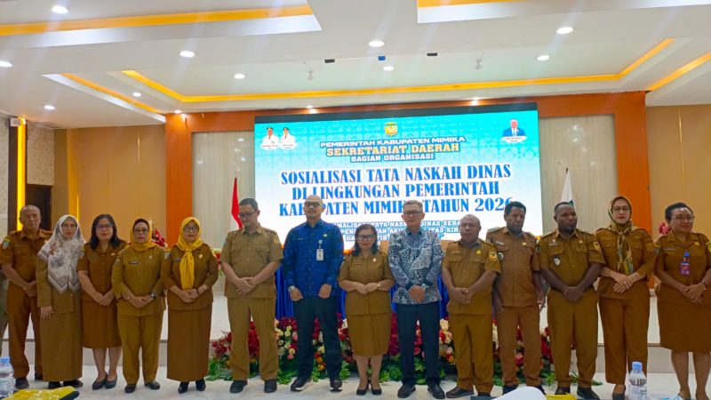 Menuju Birokrasi Tertib dan Modern, ASN Mimika Dibekali Tata Naskah Dinas