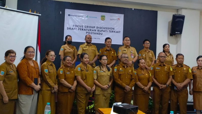 Wujudkan Pelayanan Terpadu, Pemkab Mimika Susun Draft Perbup Posyandu
