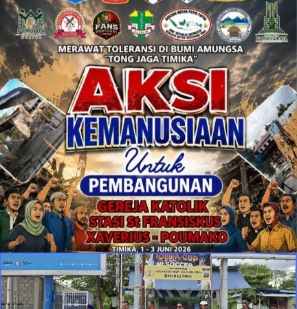 Lintas Organisasi Kepemudaan Mimika Bersatu Galang Dana untuk Pembangunan Kembali Gereja St. Fransiskus Poumako