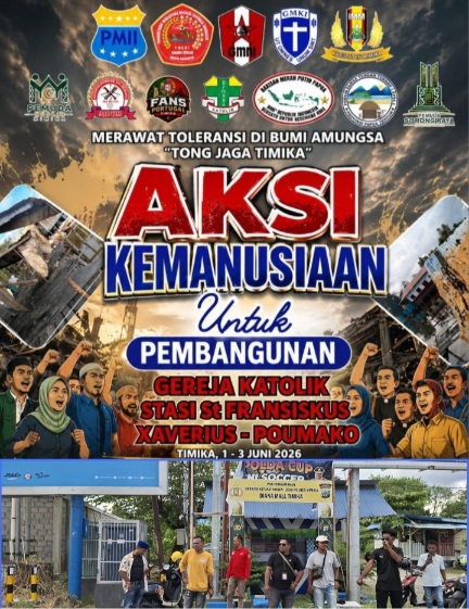 Lintas Organisasi Kepemudaan Mimika Bersatu Galang Dana untuk Pembangunan Kembali Gereja St. Fransiskus Poumako